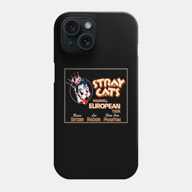 rocker handsome band punk cats Phone Case by Mckenna Paucek