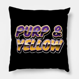 Purp and Yellow Pillow