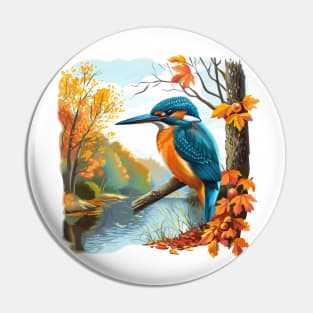 Kingfisher Pin