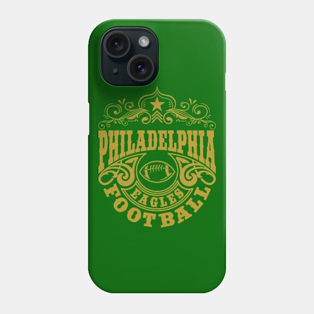 Vintage Retro Philadelphia Eagles Football Phone Case by carlesclan