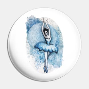 Blue Ballerina Pin