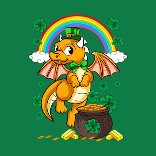 Cute Irish Dragon Leprechaun St Patricks Day T-Shirt