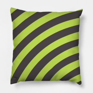 Lime Green Diameter Stripes Pillow