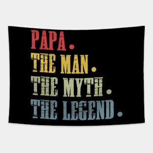 Papa The Man The Myth The Legend T Shirt for Father Tapestry