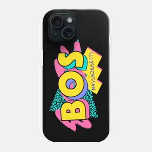 Retro 90s Boston BOS / Rad Memphis Style / 90s Vibes Phone Case