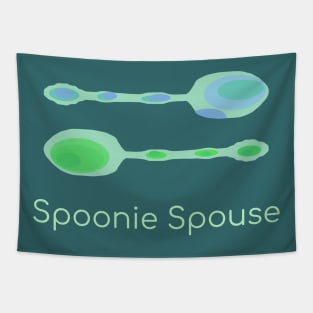 Spoonie Spouse! (Light Green) Tapestry