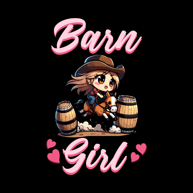 Barn Girl I Equestrian Pony Horse Fan by biNutz