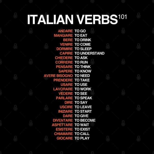 Italian Verbs 101 - Italian Language by isstgeschichte