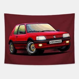 Peugeot 205 Red Tapestry