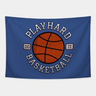 Play Hard Basketball Tapestry