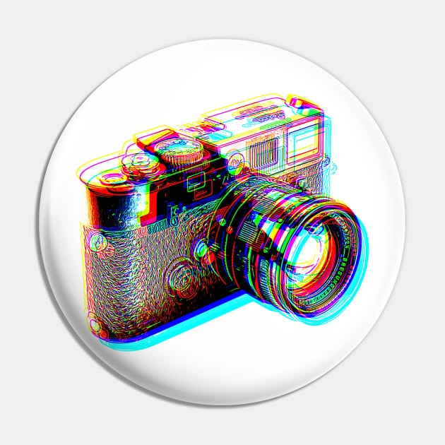 Classic Leica Camera Tribute Design Pin by DankFutura