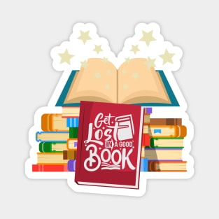 Get Lost in A Good Book Magnet