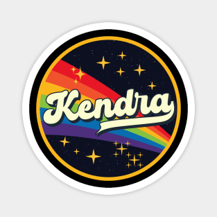 Kendra // Rainbow In Space Vintage Style Magnet