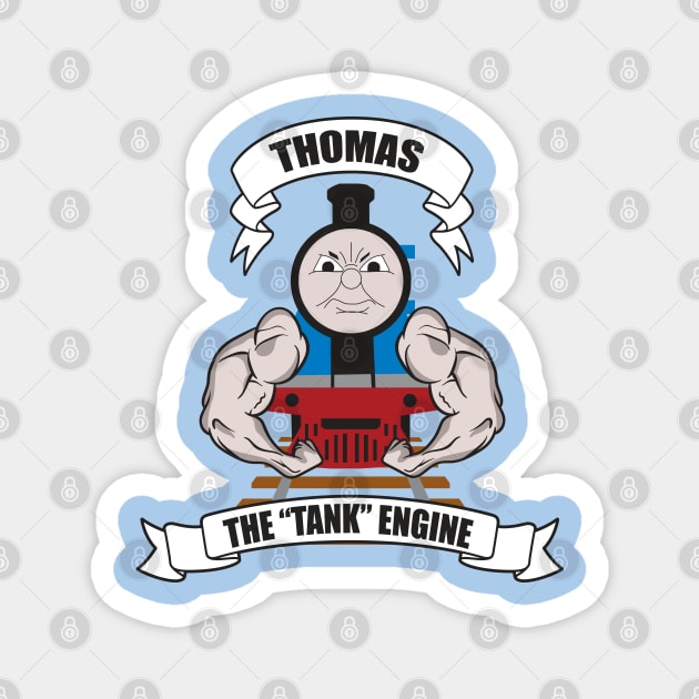 Thomas the "TANK" Engine Magnet by sketchfiles