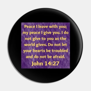 Bible Verse John 14:27 Pin