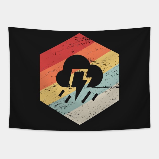 Retro Vintage Storm Chaser Icon Tapestry by MeatMan