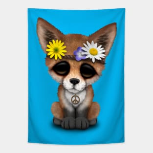 Cute Baby Fox Hippie Tapestry