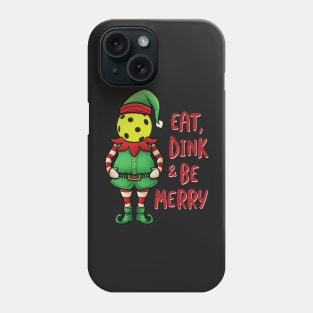 Funny Christmas Elf Pickleball Pun Phone Case