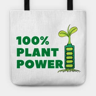 Run 100% On Plant Power Fun Vegan Tote