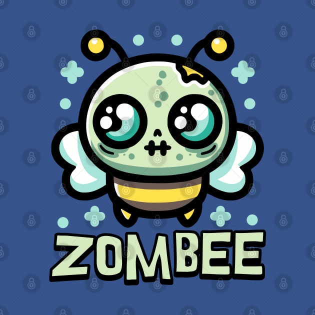 Zombee! Cute Zombie Bee Pun by Cute And Punny