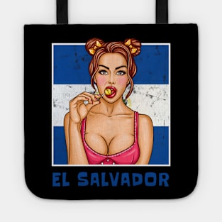 Proud El Salvador Flag, El Salvador gift heritage, Salvadorian girl Boy Friend Salvadoreño Tote