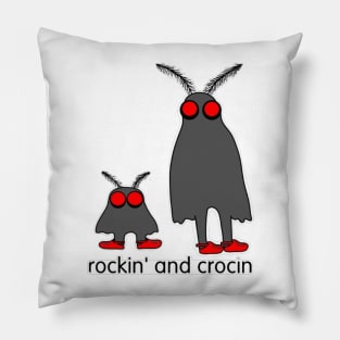 rockin and crocin mothman and his son Pillow