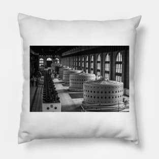 Historic Niagara Power Plant Generators 4 Pillow