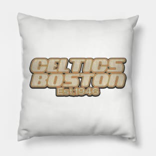 Boston Celtics  / Old Style Vintage Pillow