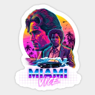Miami Heat Vice Wave Sticker for Sale by ownyourreality