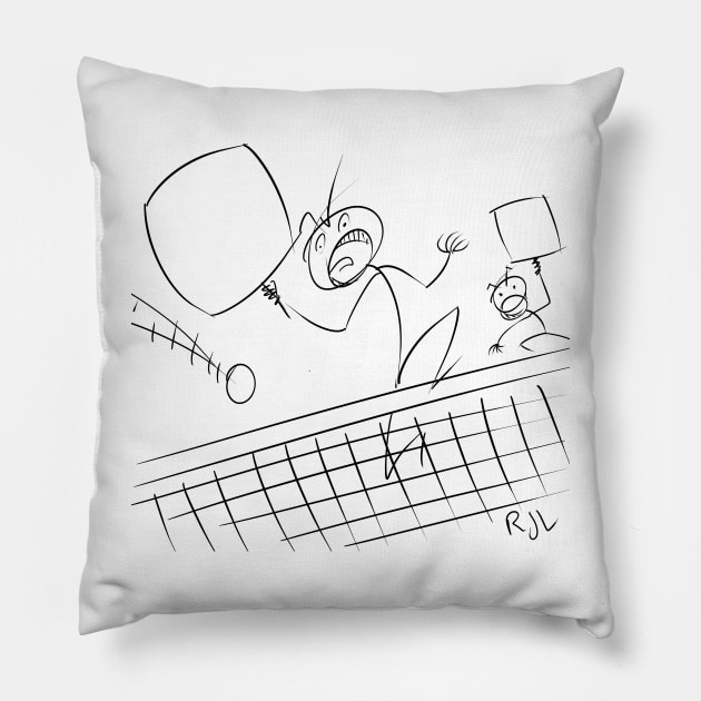 Pickleball Stick Pillow by Rick714