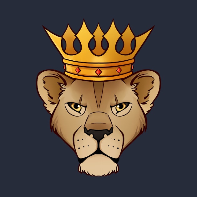 Lioness Queen Head by Gellyarts