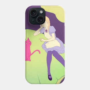 Chusha cat and Alice Phone Case