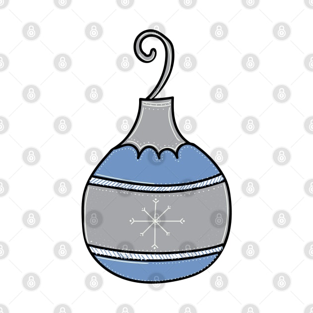 Whimsical Holiday Ball Ornament Illustration by Angel Dawn Design