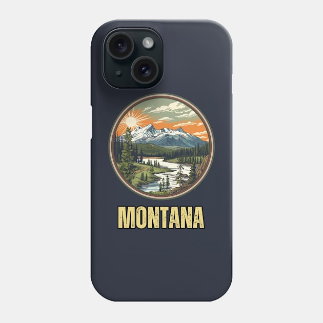 Montana State USA Phone Case by Mary_Momerwids