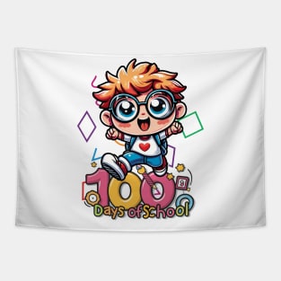 100 Days Of School Tapestry