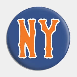 Queens 'New York' Baseball Fan: Represent Your Borough T-Shirt T-Shirt Pin