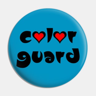 Color Guard Hearts Pin