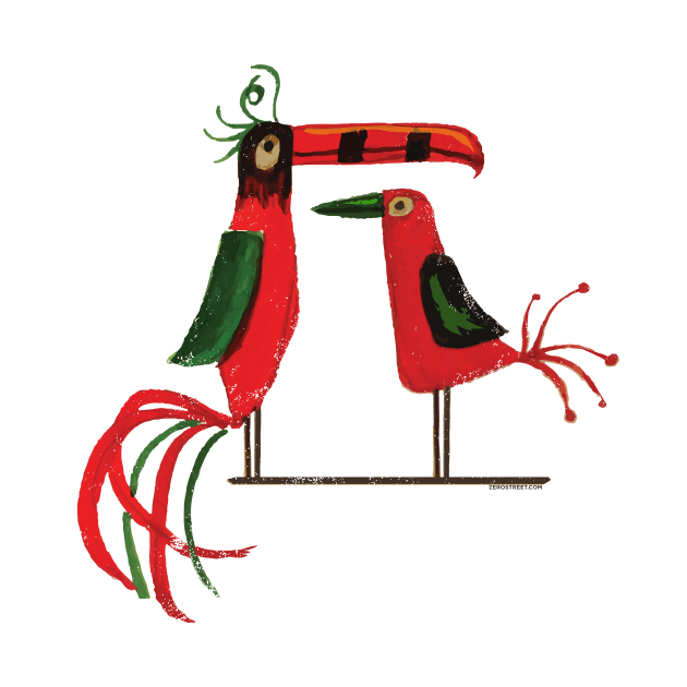 Tiki Birds by zerostreet