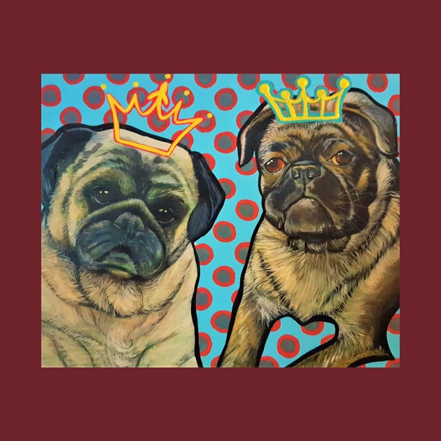 Pug Lords by StephaniePerryArt