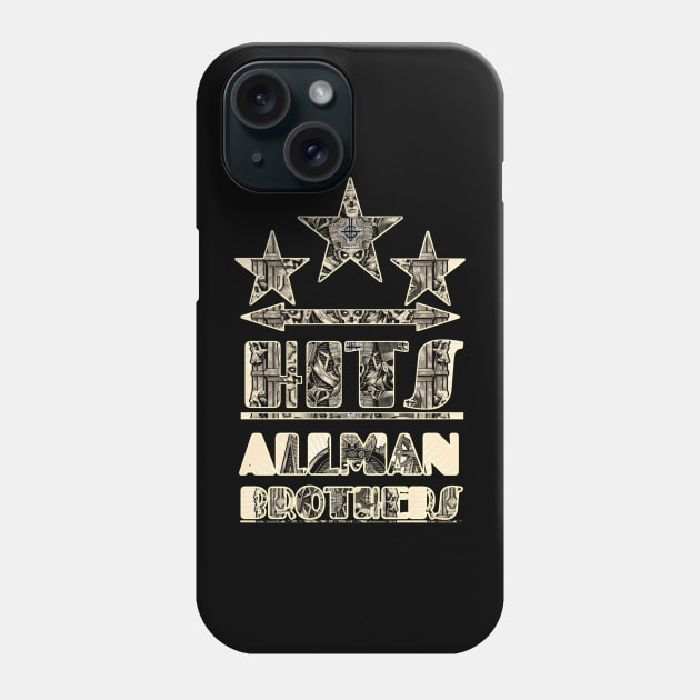 Vintage music hits /// allman brothers Phone Case by Homedesign3