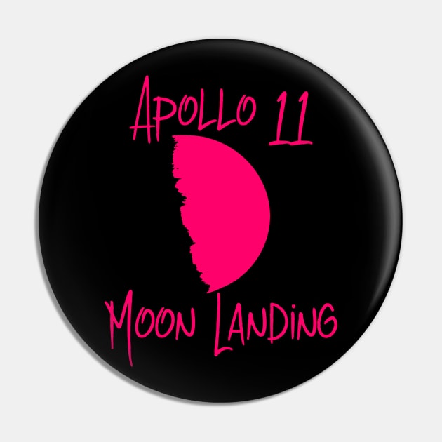 Apollo 11 Moon Landing Fun 1969 50th Anniversary Pin by at85productions