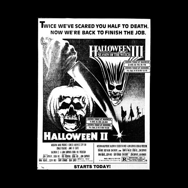 Halloween II & III by driveintshirts