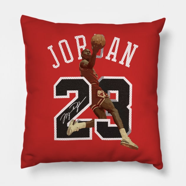MJ23 Bulls Jersey 23 Pillow by MJ23STORE