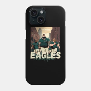 Philadelphia eagles football player graphic design cartoon style beautiful artwork Phone Case