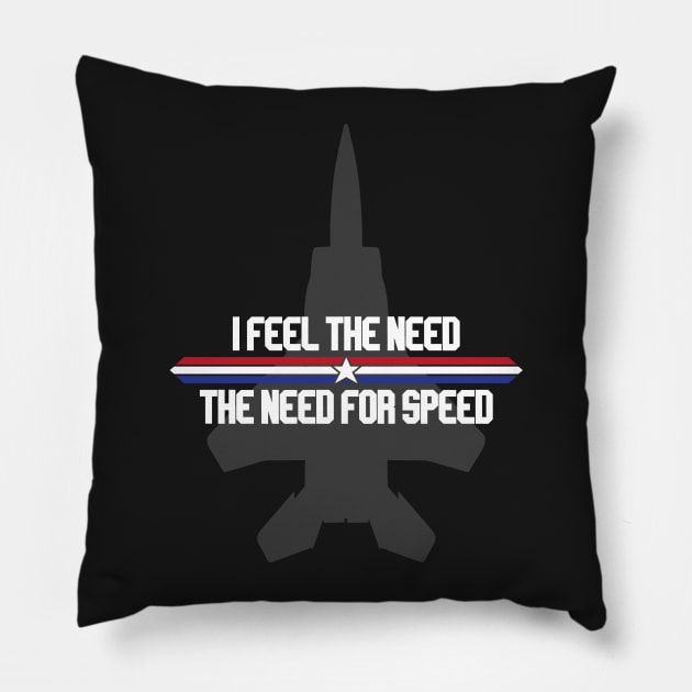 Feel the Need for Speed! Pillow by WinterWolfDesign