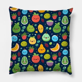 Cute fruit with doodle style Pillow