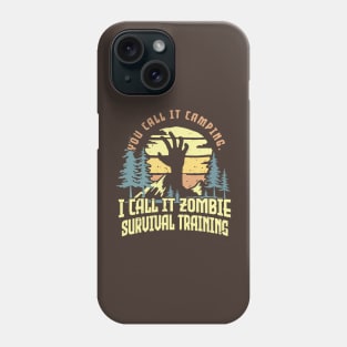 Zombie Survival Training Camping Phone Case