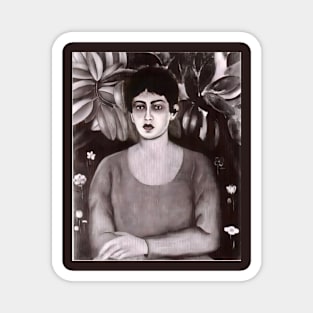 Portrait of Lupe Marin by Frida Kahlo Magnet