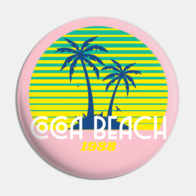 Cocoa Beach Florida Pin by Tip Top Tee's