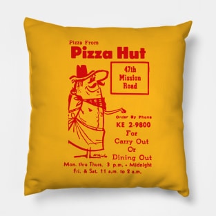 Vintage Pizza Hut Ad Pillow